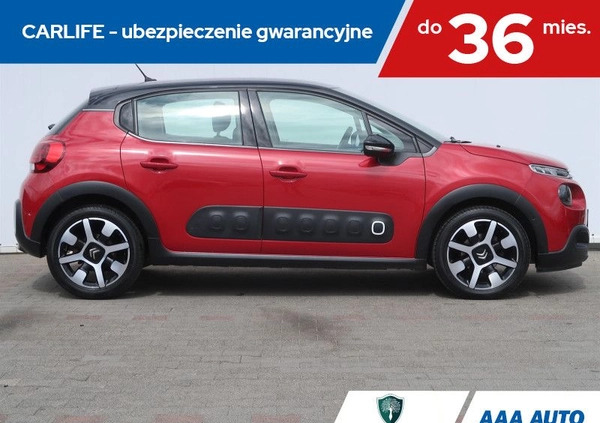 Citroen C3 cena 53000 przebieg: 70038, rok produkcji 2019 z Jasień małe 121